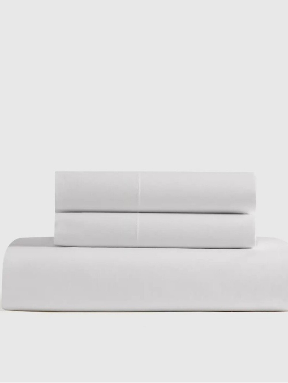 Quince Organic Cotton Percale White/ Sand Sheet & 1 Pillowcase! Twin (236)(READ)